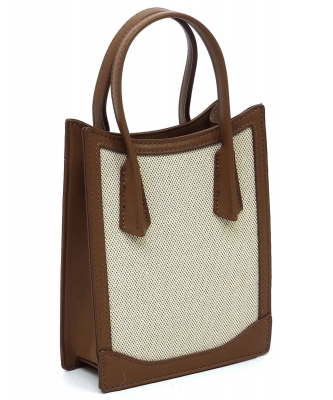 Canvas Mini Bag Cell Phone Purse Crossbody Bag CSD005 TAN